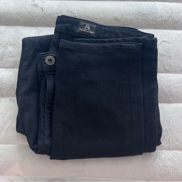 AG Prima Mid Rise Cigarette Jeans in Black - Picture 3 of 10